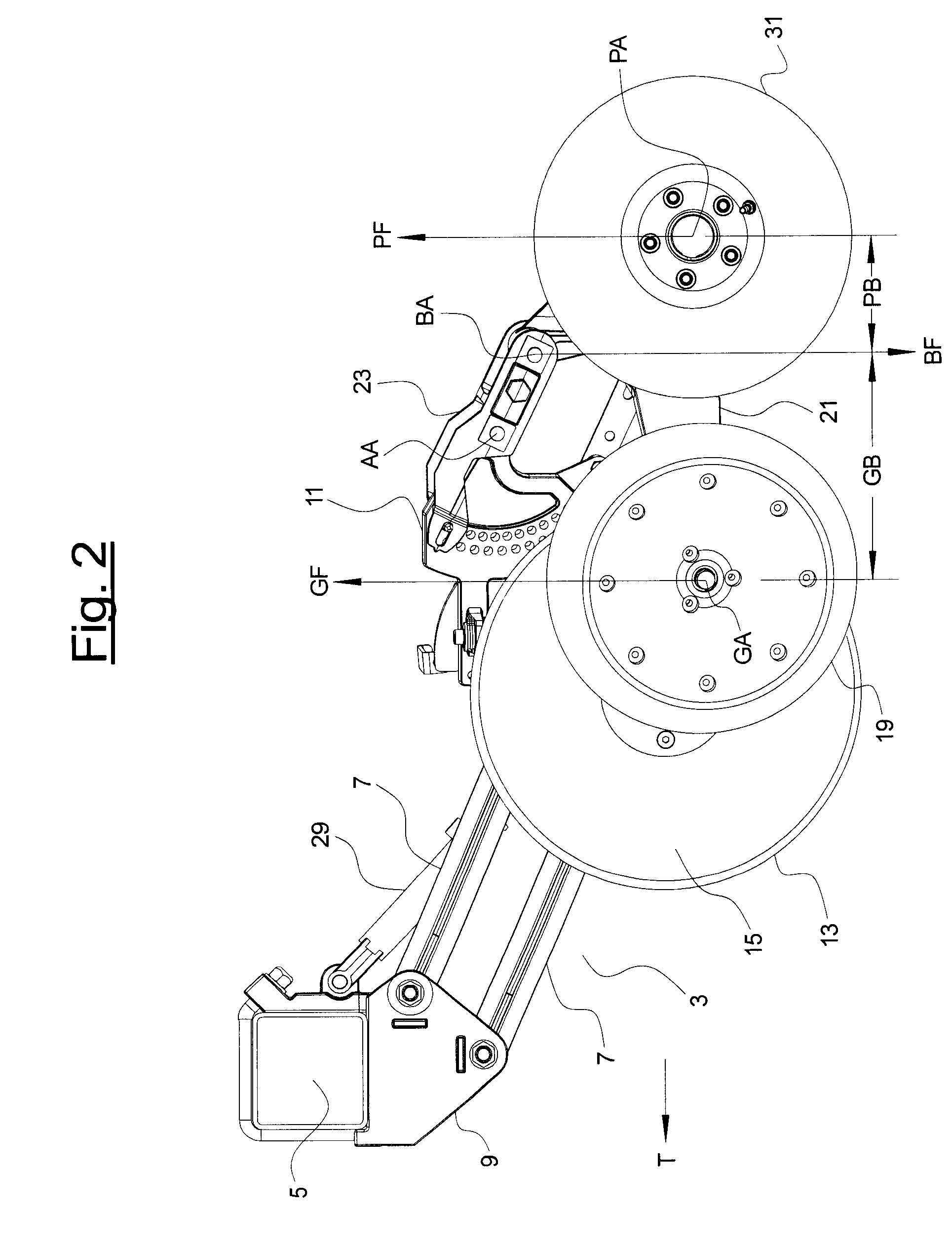 Single Disc Furrow Opener with Walking Beam