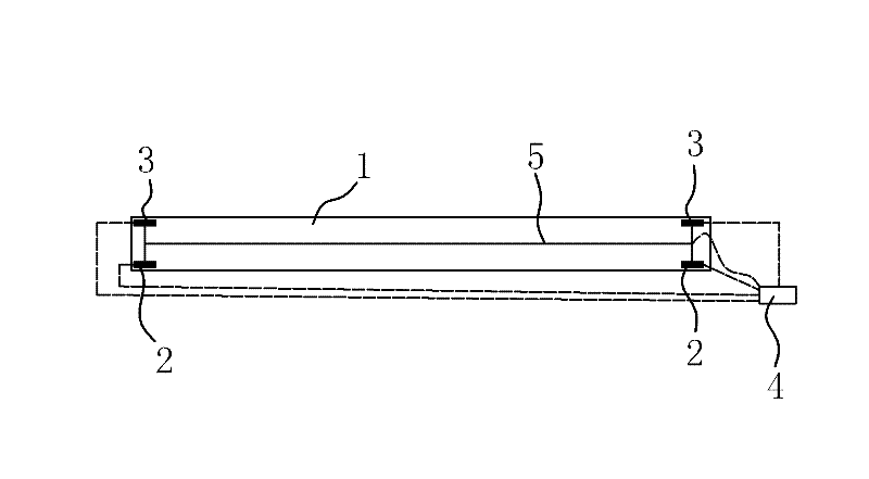 Vehicle window glass with heating function