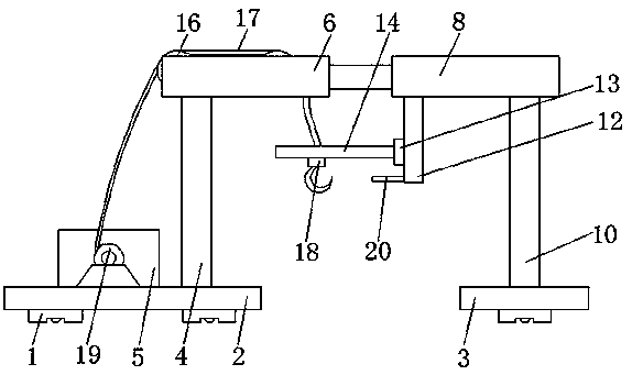 A hoist for power equipment