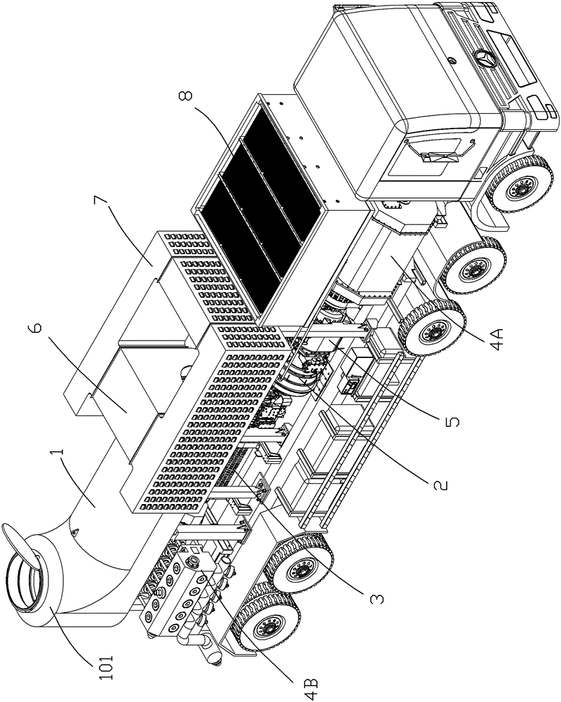 Turbine engine driven fracturing pump truck