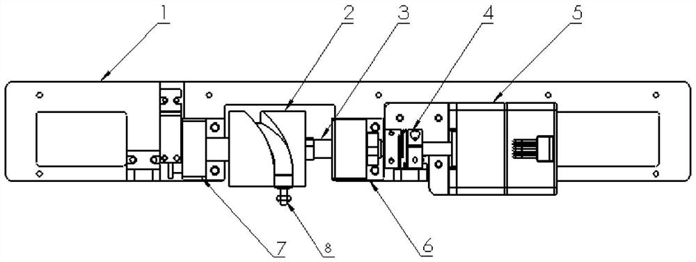 Transmission, double linkage and anti-sway anti-fall device, crane system and wafer handling method