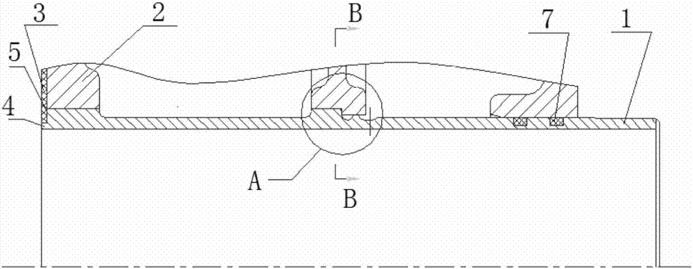 Wet cylinder jacket of single-cylinder horizontal diesel engine