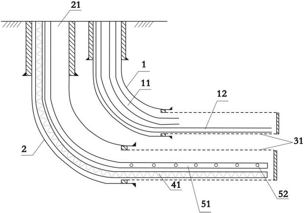 Well structure and method for underground modified mining of heavy oil and super heavy oil reservoir