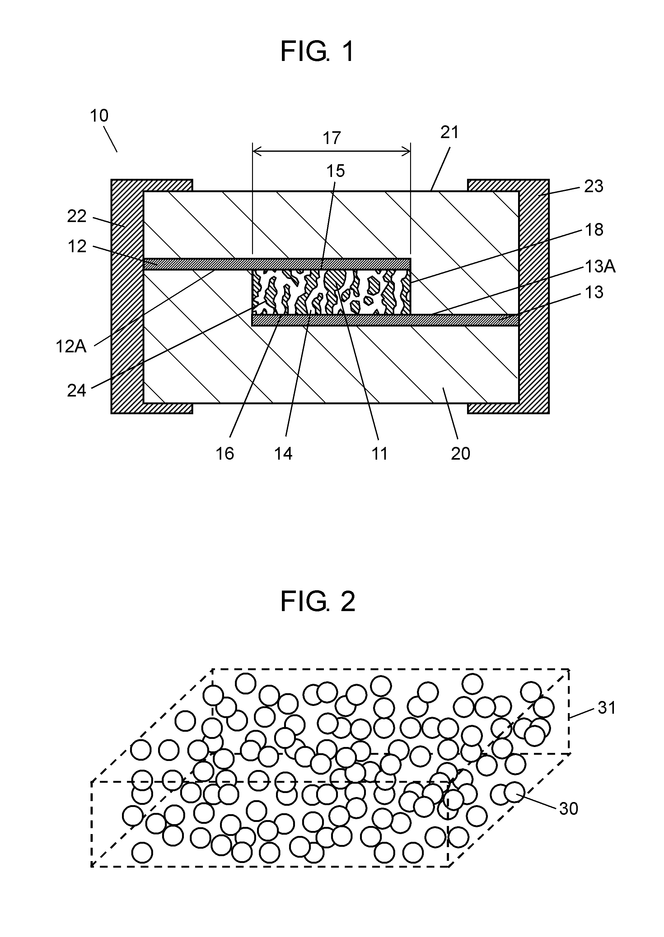 Surge absorbing element