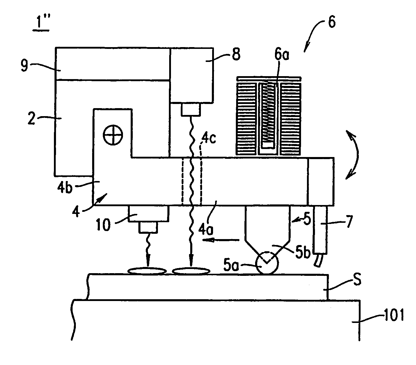 Scribe line forming device and scribe line forming method