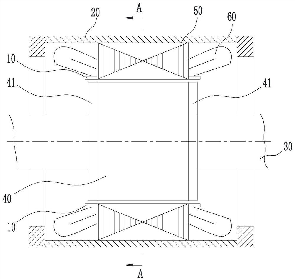 A stator slot wedge and a wet stator submersible motor using the stator slot wedge