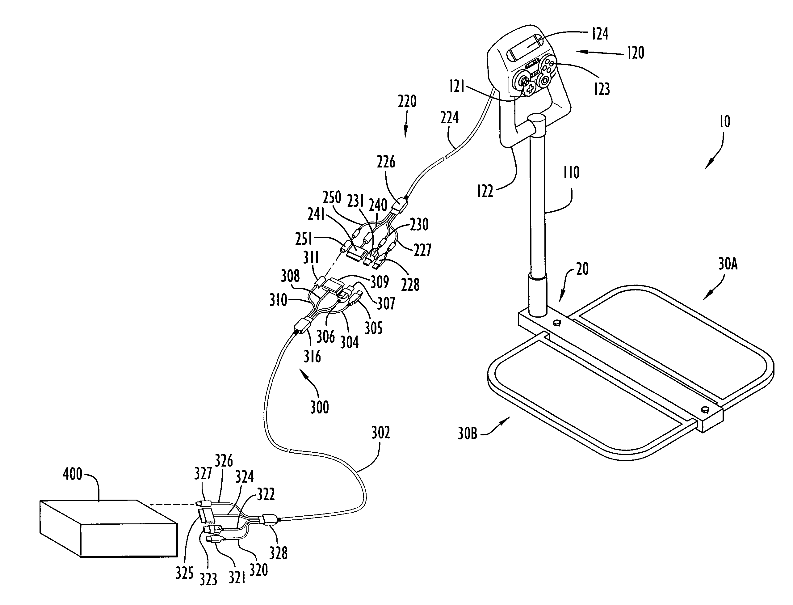 Isometric exercise system and method of facilitating user exercise during video game play