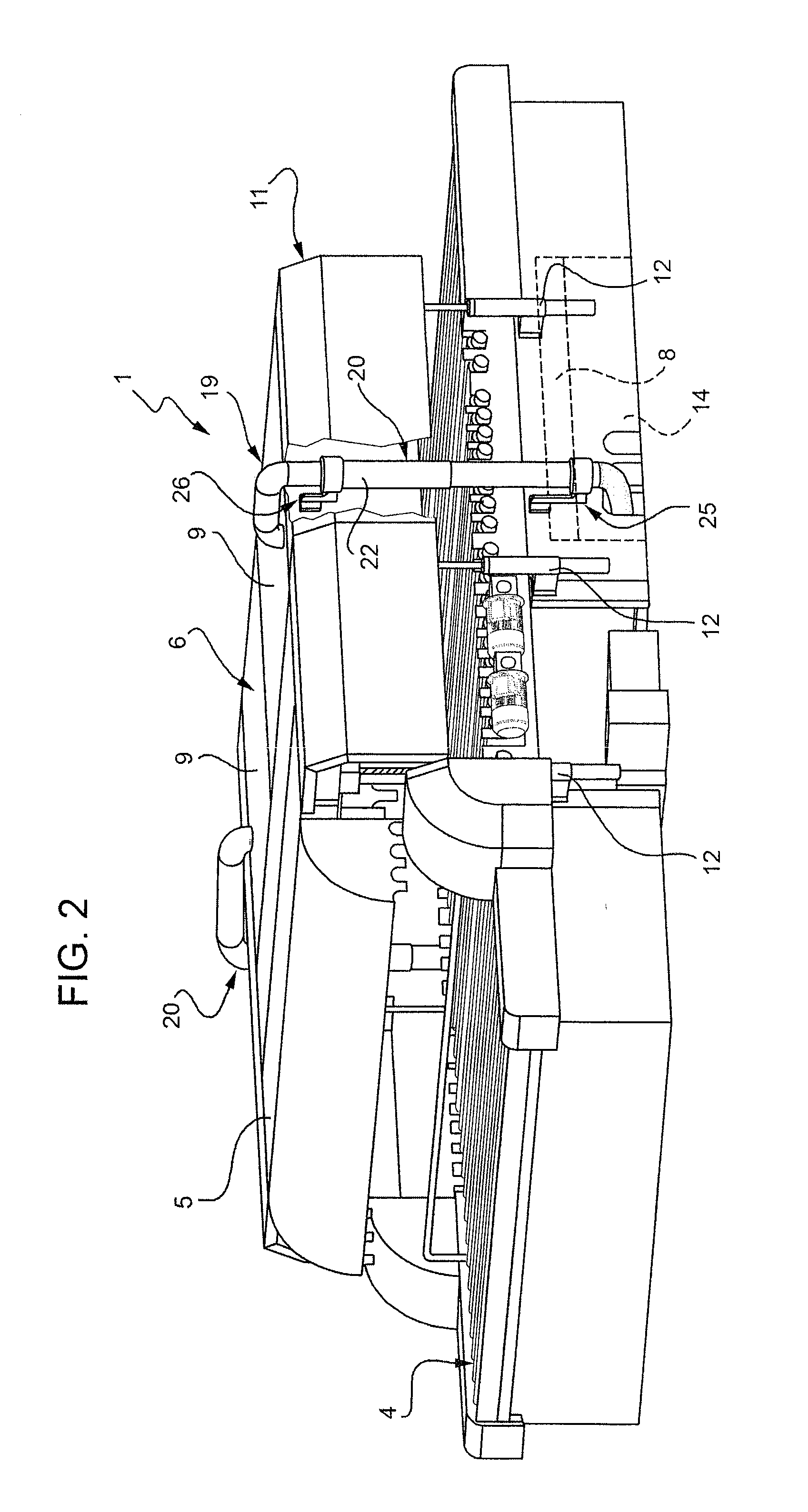 Glass sheet washing machine