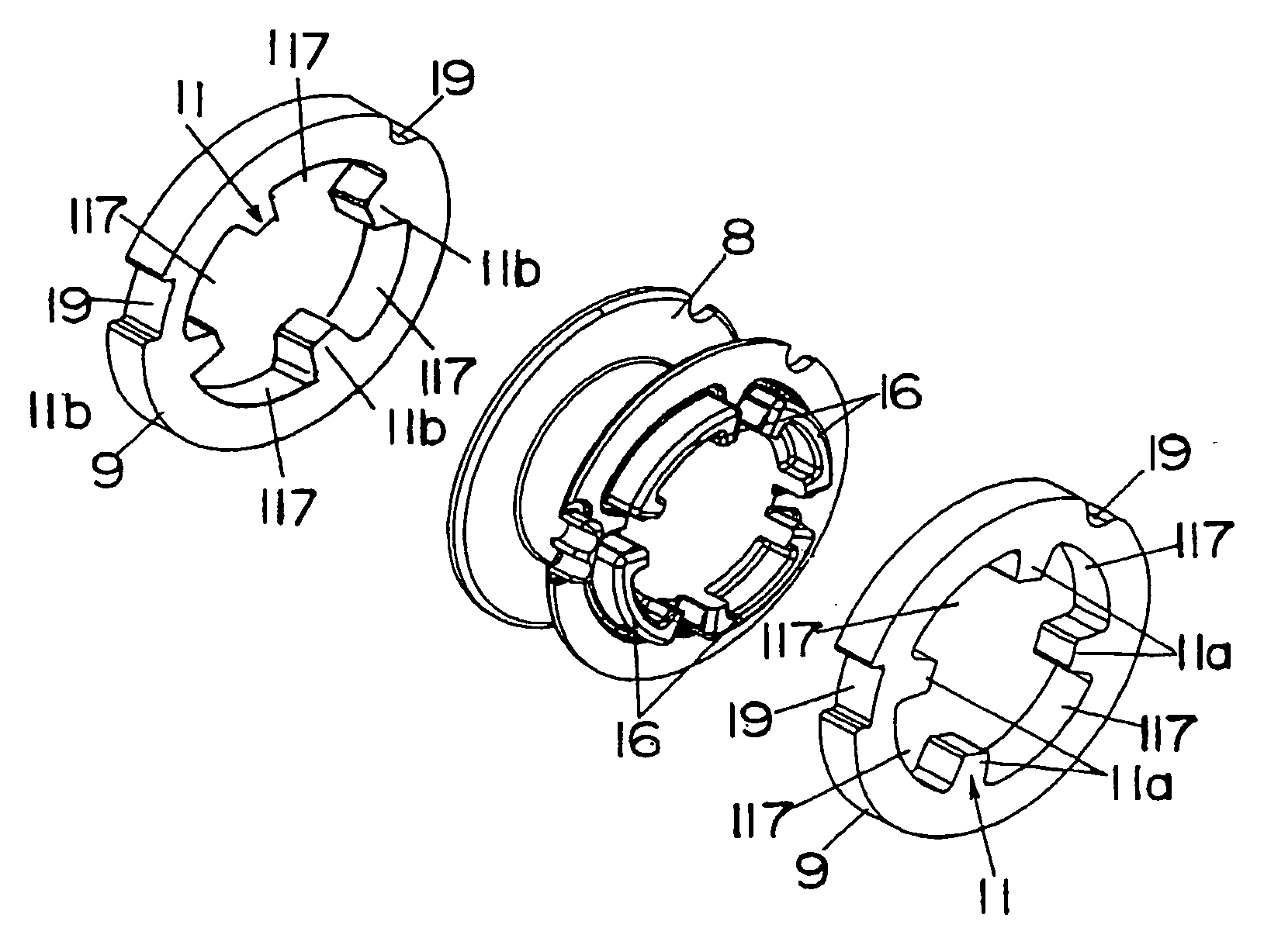 Actuator capable of reciprocal linear driving and rolling driving and power toothbrush using the same