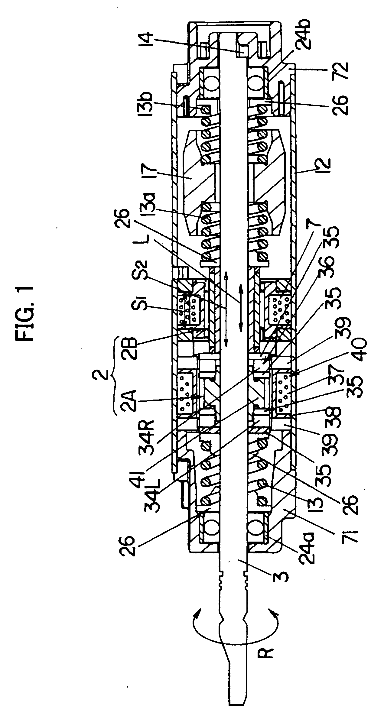 Actuator capable of reciprocal linear driving and rolling driving and power toothbrush using the same