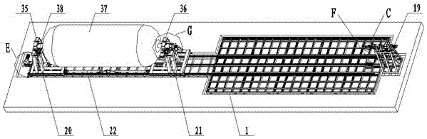 Extra-large drying oven structure provided with carbon fiber barrel