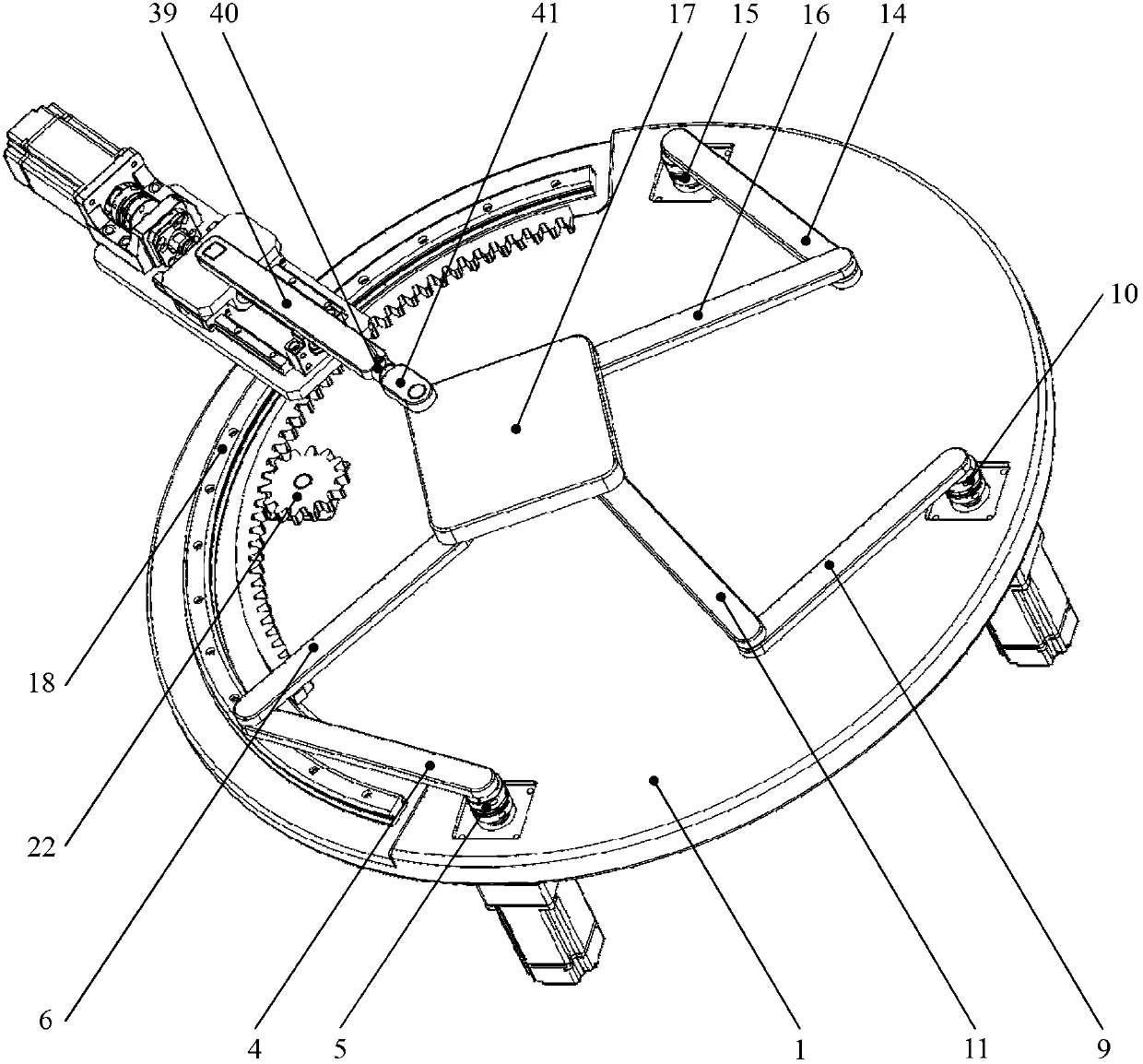 Three-degree-of-freedom plane parallel mechanism with novel redundant drive branched-chain