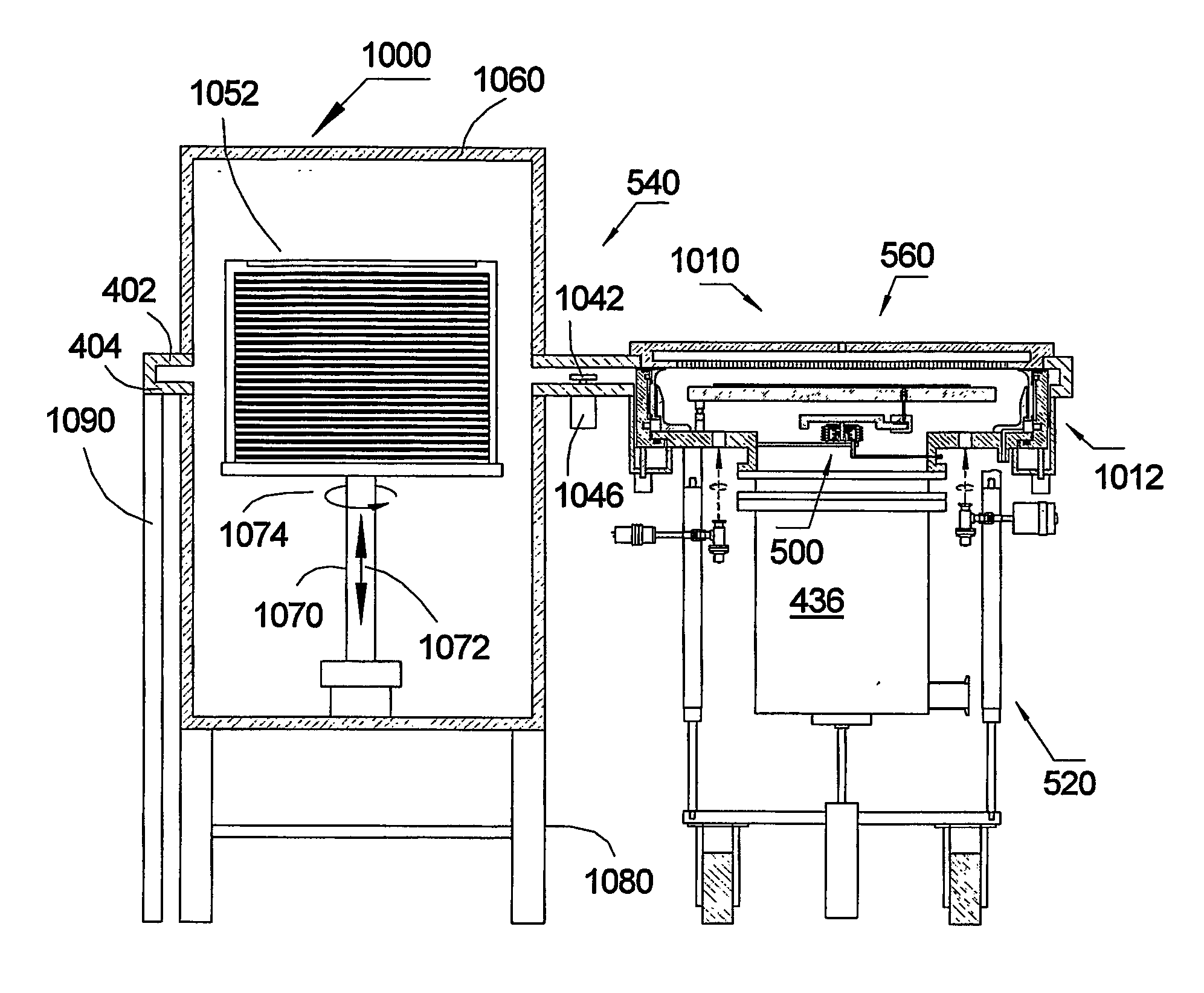 Perimeter partition-valve with protected seals and associated small size process chambers and multiple chamber systems