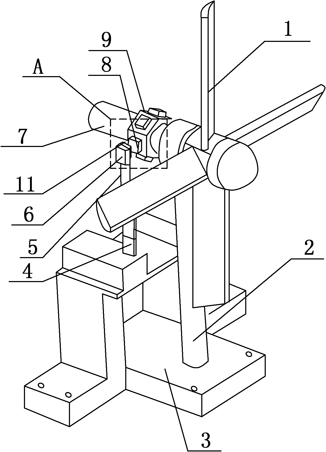 Method for collecting piezoelectric energy by wind energy and device thereof