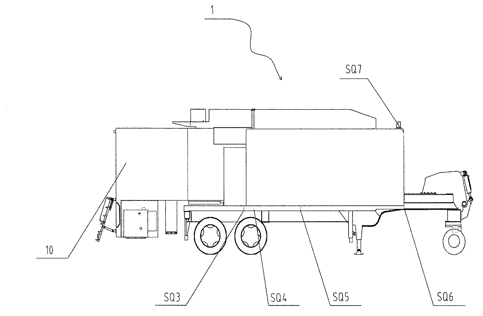 Vehicle-mounted mobile radiation safety inspection system and control method thereof