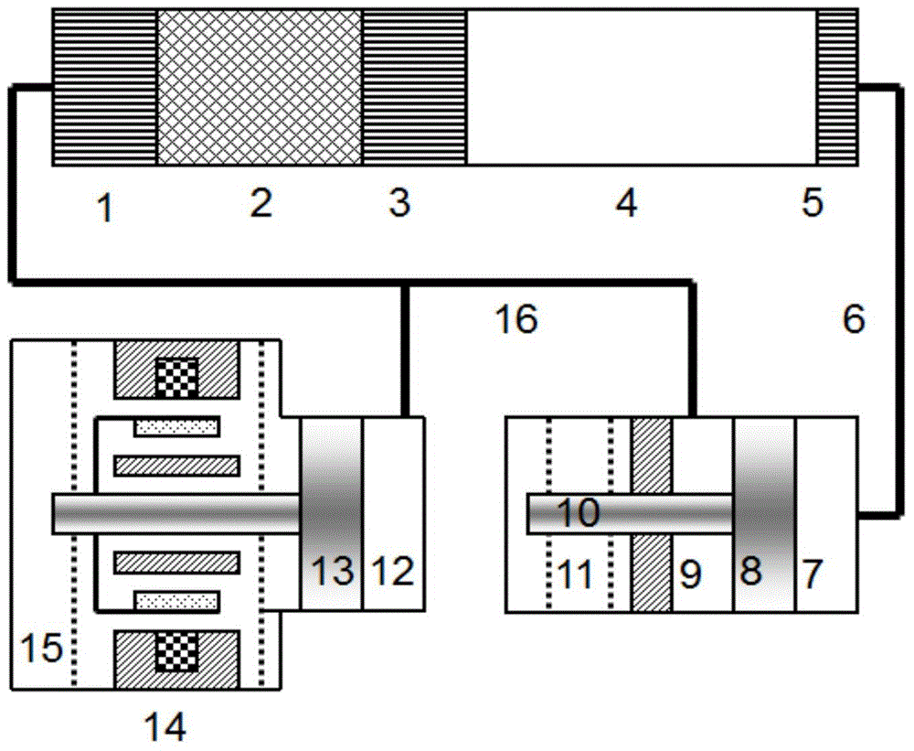 Phase modulation type push piston pulse tube refrigerator and phase modulation method thereof