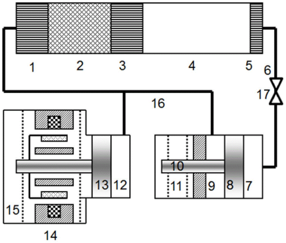 Phase modulation type push piston pulse tube refrigerator and phase modulation method thereof