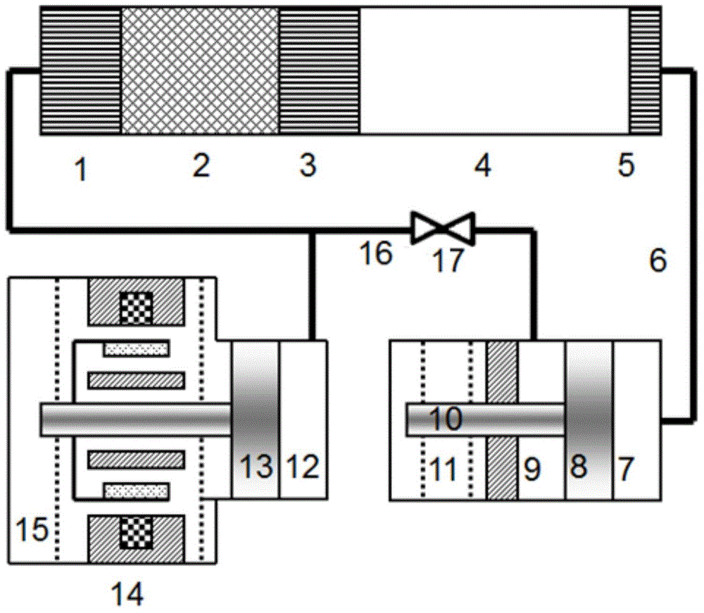 Phase modulation type push piston pulse tube refrigerator and phase modulation method thereof