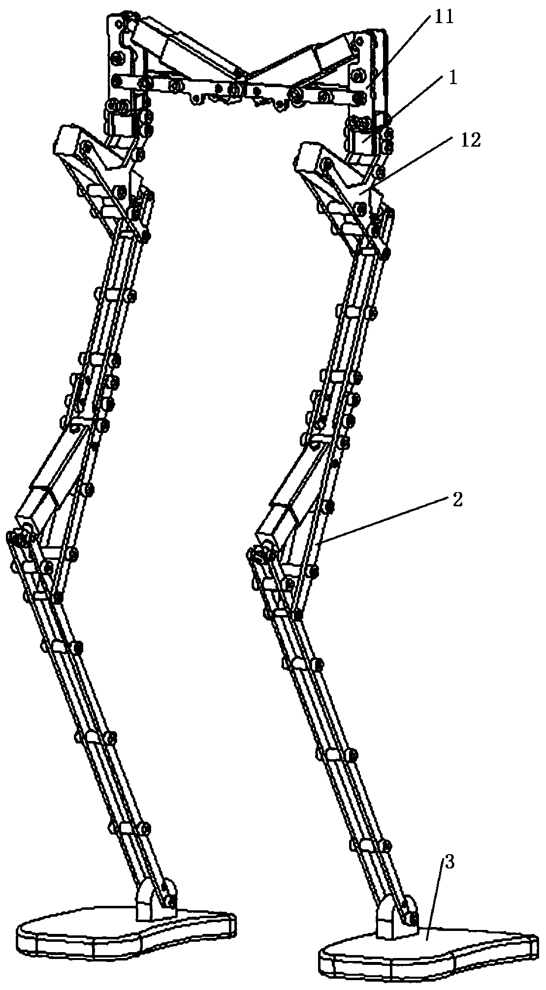 Direct drive type humanoid biped robot