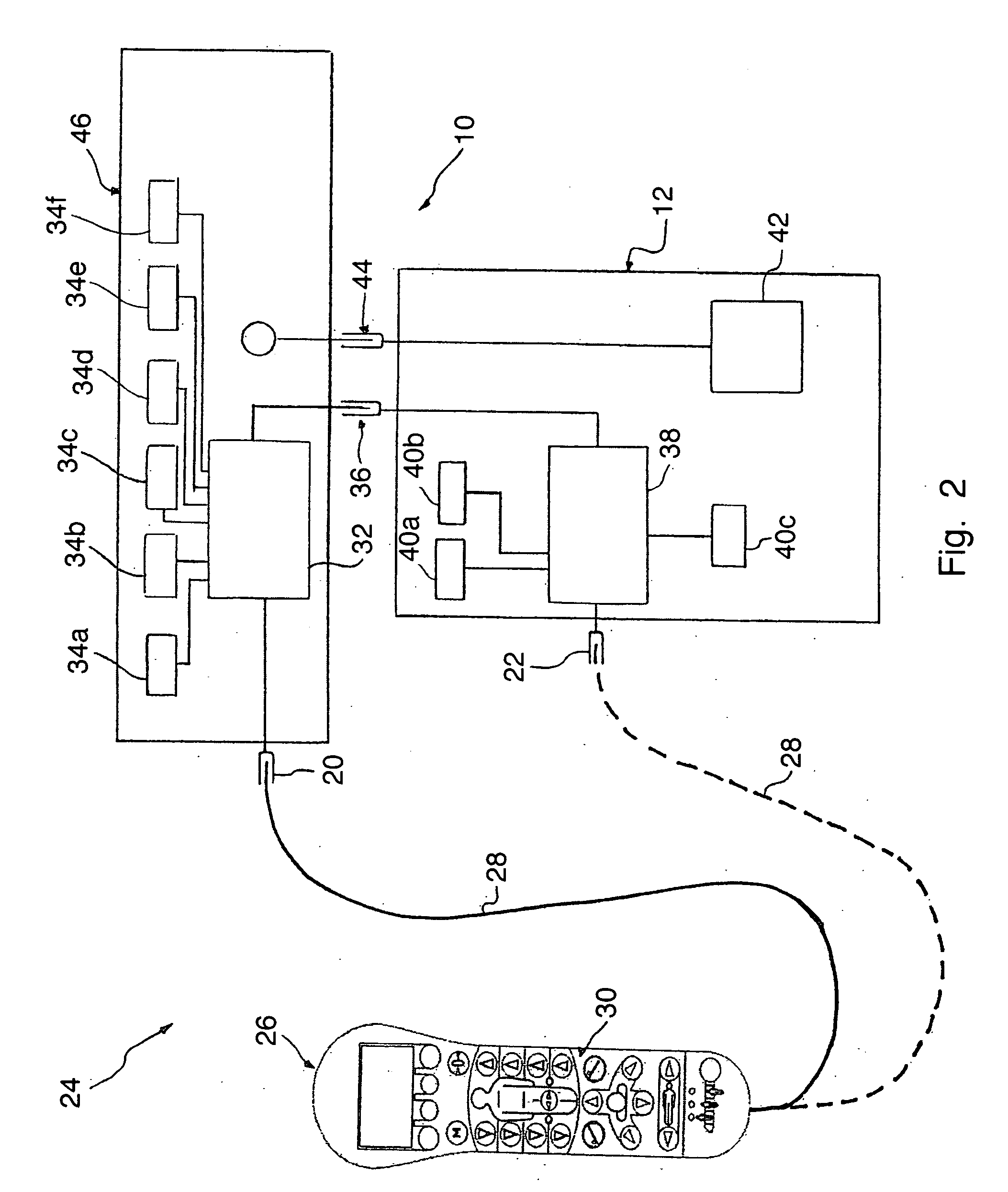 Device for adjusting an operating table