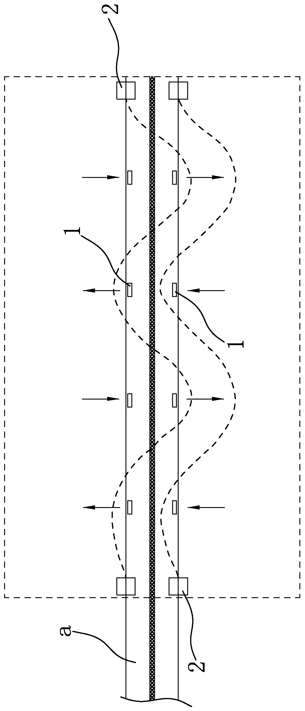 Curved zipper production method