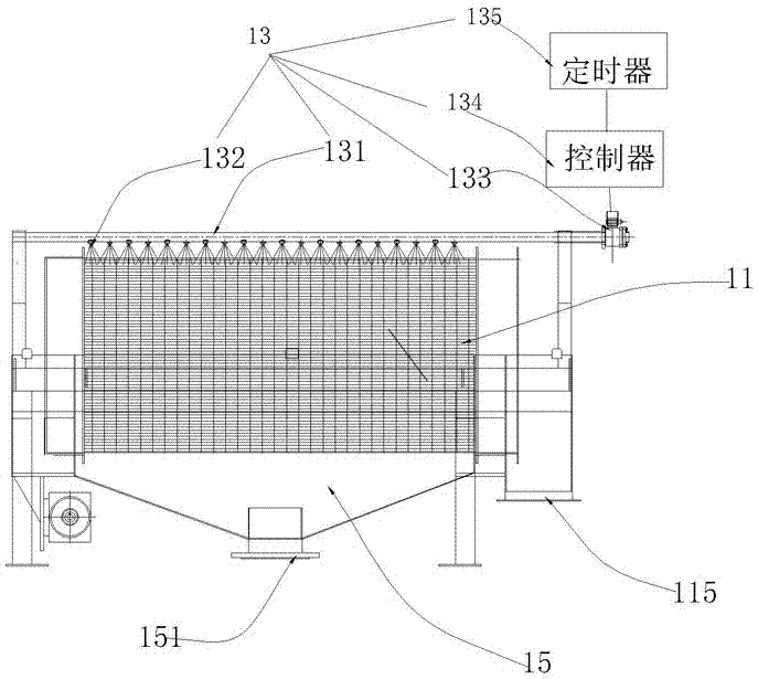 Rotary drum fine grid type solid-liquid separation equipment