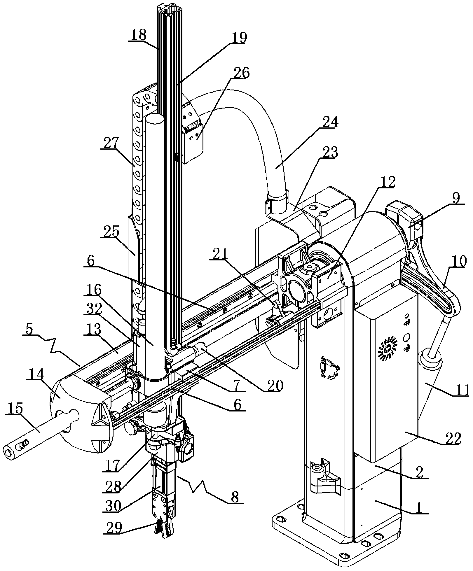 Cantilever manipulator structure