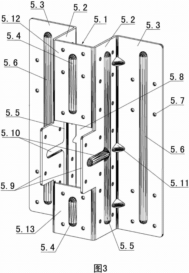 Truss combined beam and upper and layer connected light steel structure and construction method thereof