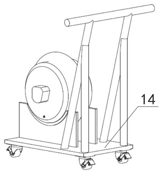 Test bed and method for static detection of abnormal vibration of cutter of full-face tunnel boring machine