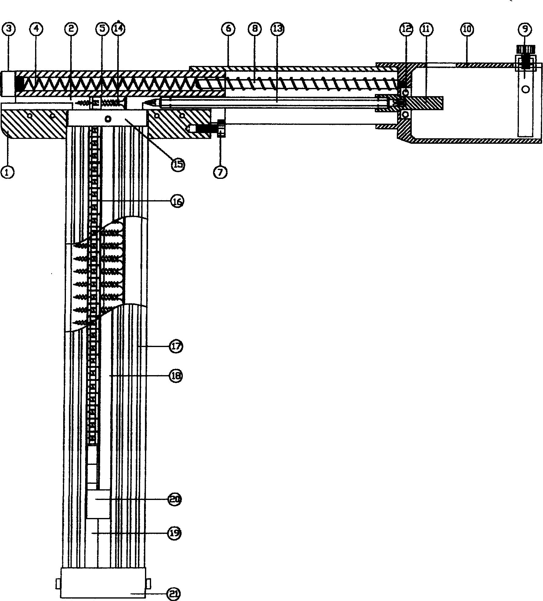 Automatic repeating self-tapping nailing gun