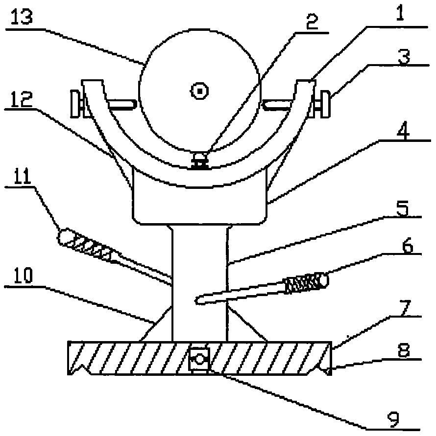 Device capable of adjusting large shaft turning jack