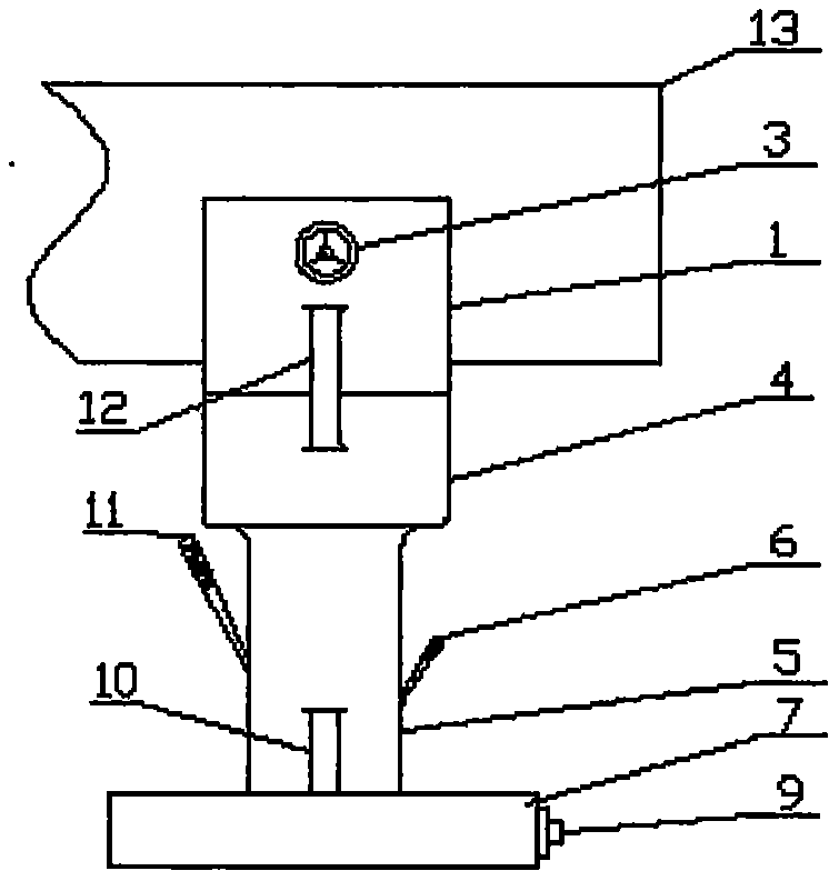 Device capable of adjusting large shaft turning jack