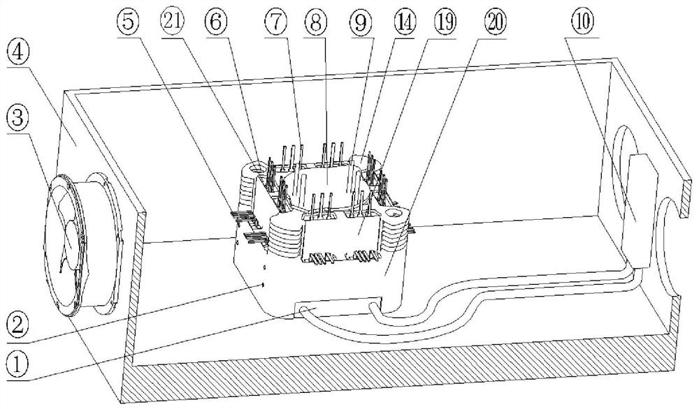 Inductor and electrical box for assisting heat dissipation of electronic components