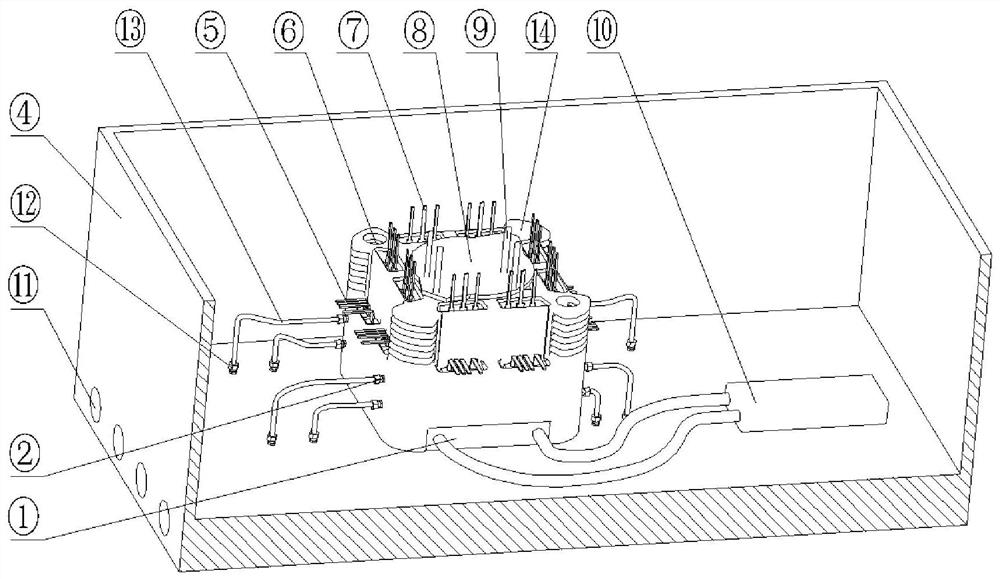 Inductor and electrical box for assisting heat dissipation of electronic components