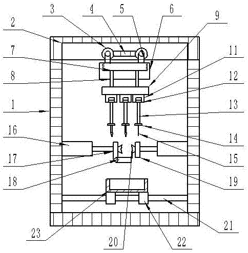 Quick and high-efficiency pearl punching device