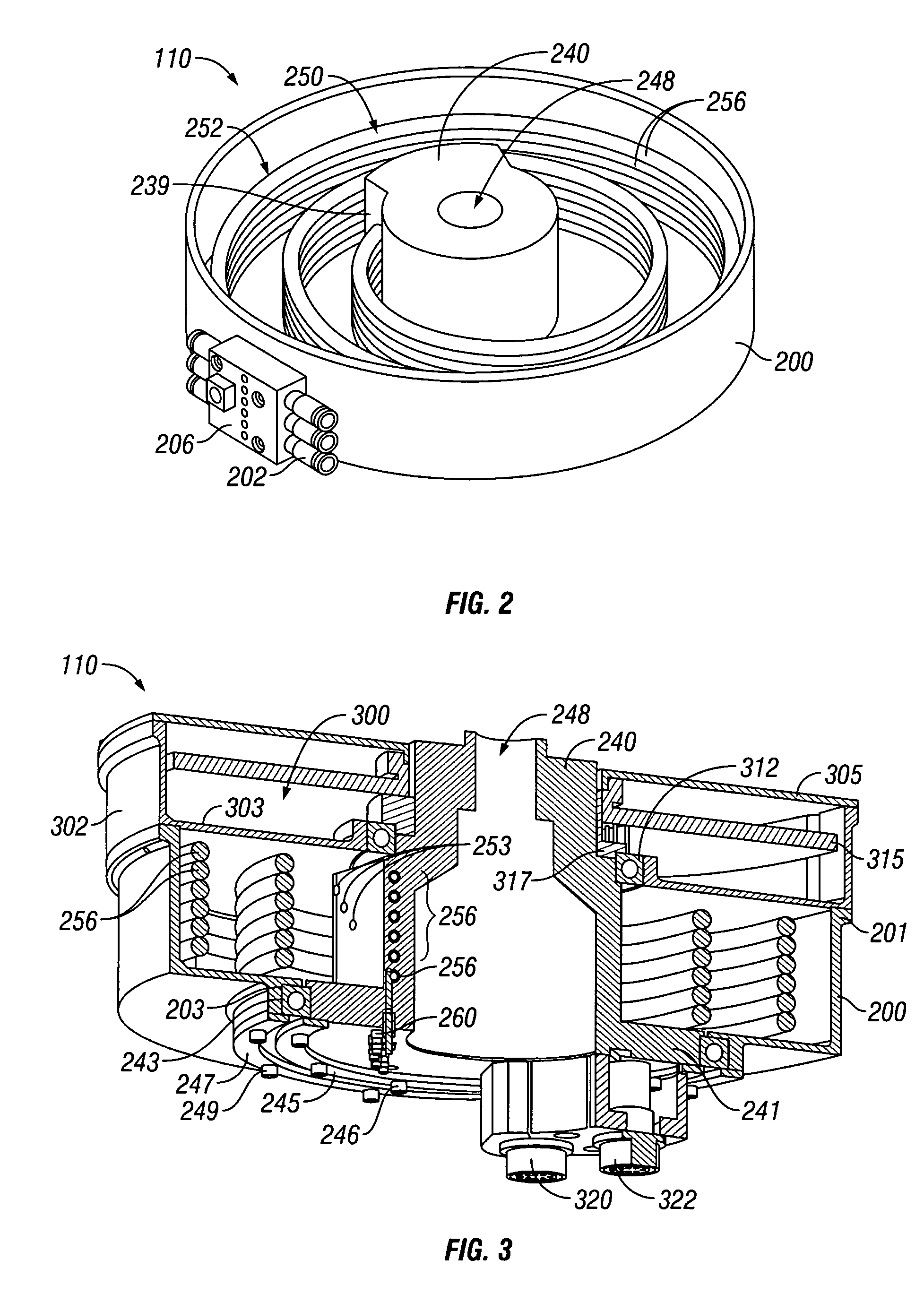 Pressure transmission assembly for mounting to a robotic device having a rotatable end effector