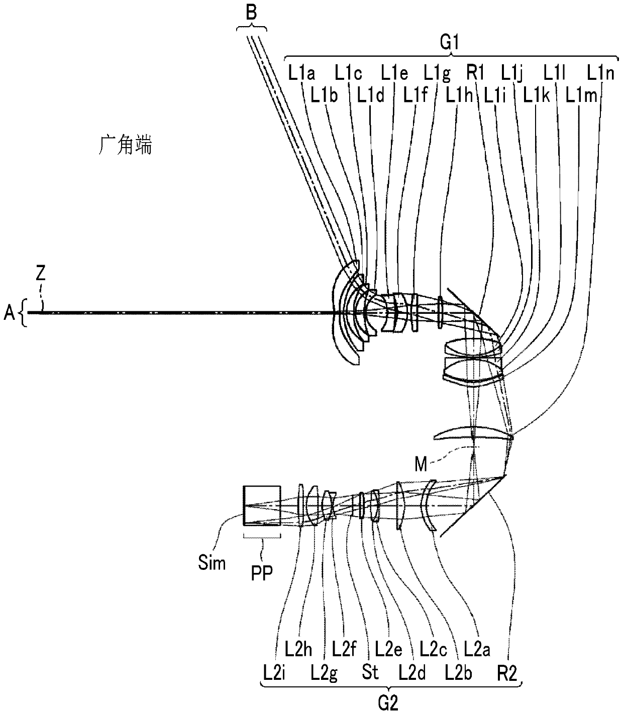 Imaging optical system, projection display device, and imaging apparatus