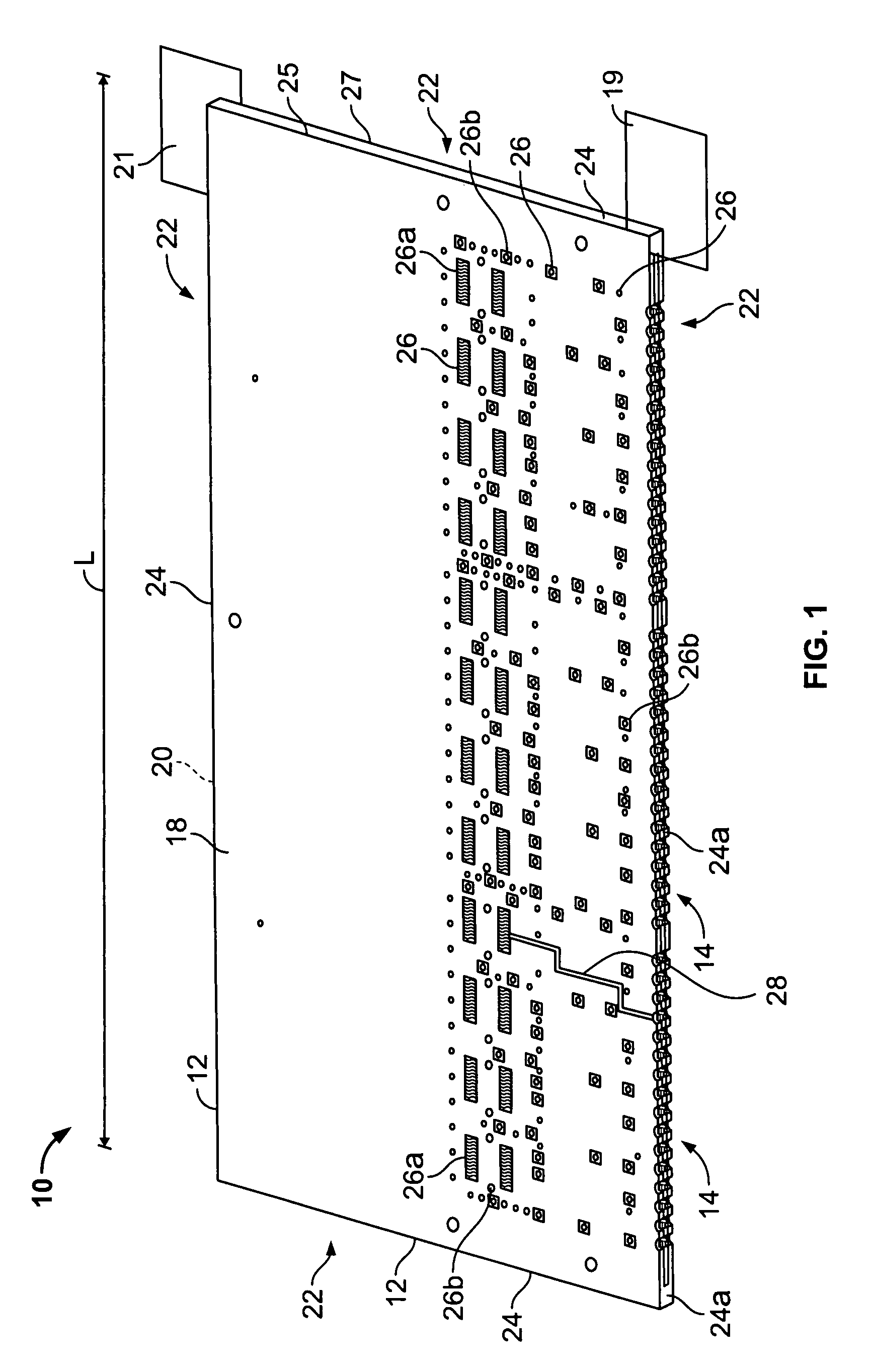 Circuit board assembly with light emitting element