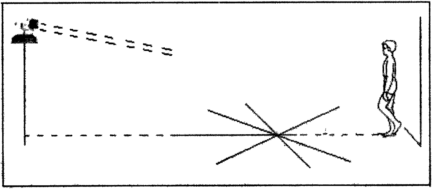 Front side gait cycle detecting method based on video