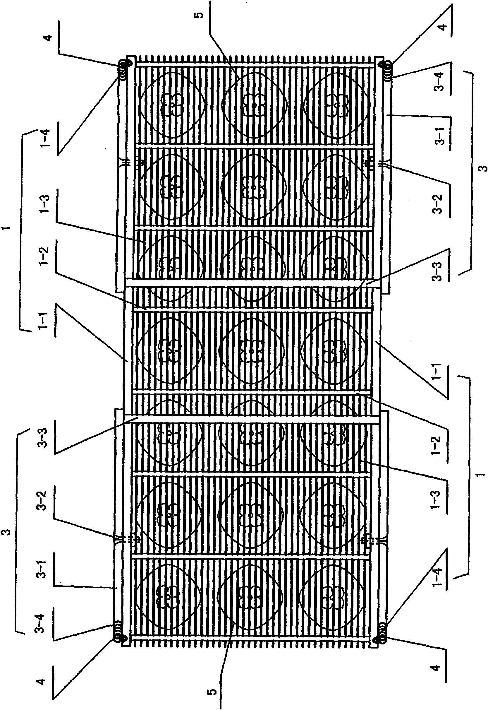 Vibration production method for dried persimmons with clamp and clamp thereof