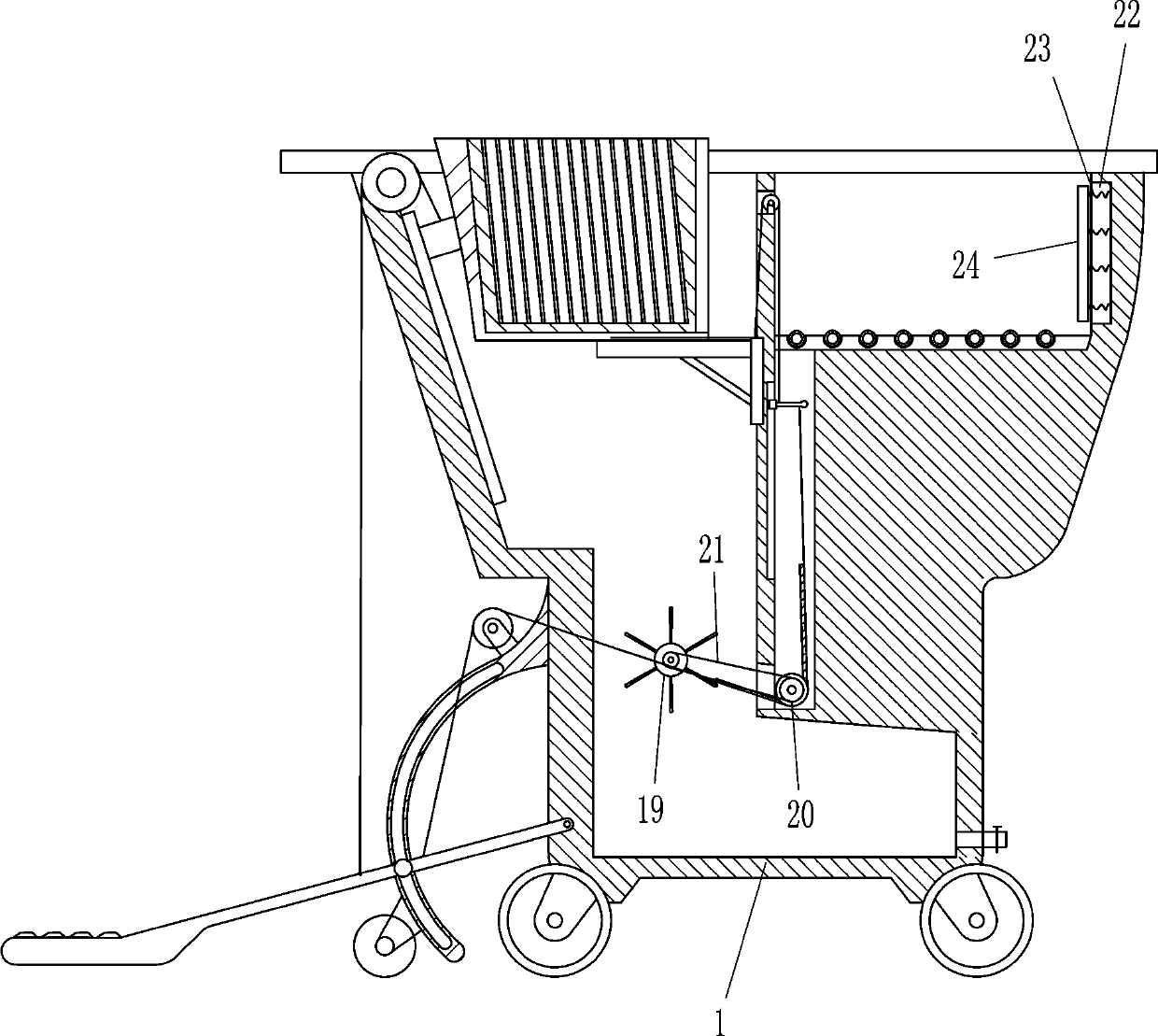 Soaking device for ceramic tiles for buildings