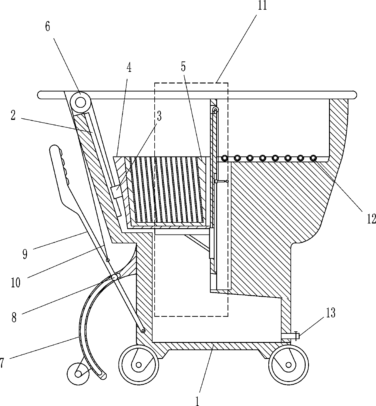 Soaking device for ceramic tiles for buildings