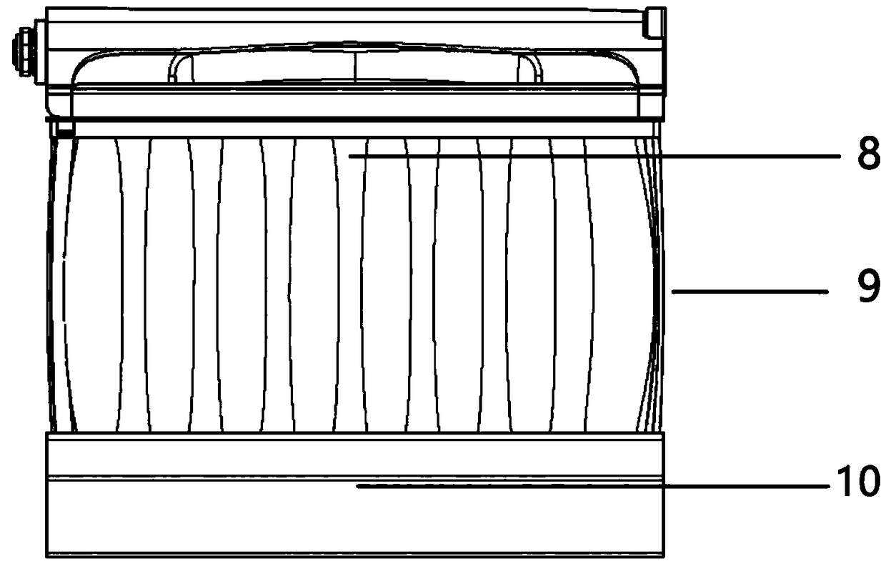 Inflatable storage box with manual air pump internally installed