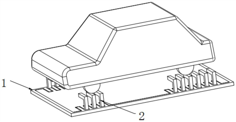 Multi-layer lifting and transverse-moving garage based on comb tooth parking robot and using method