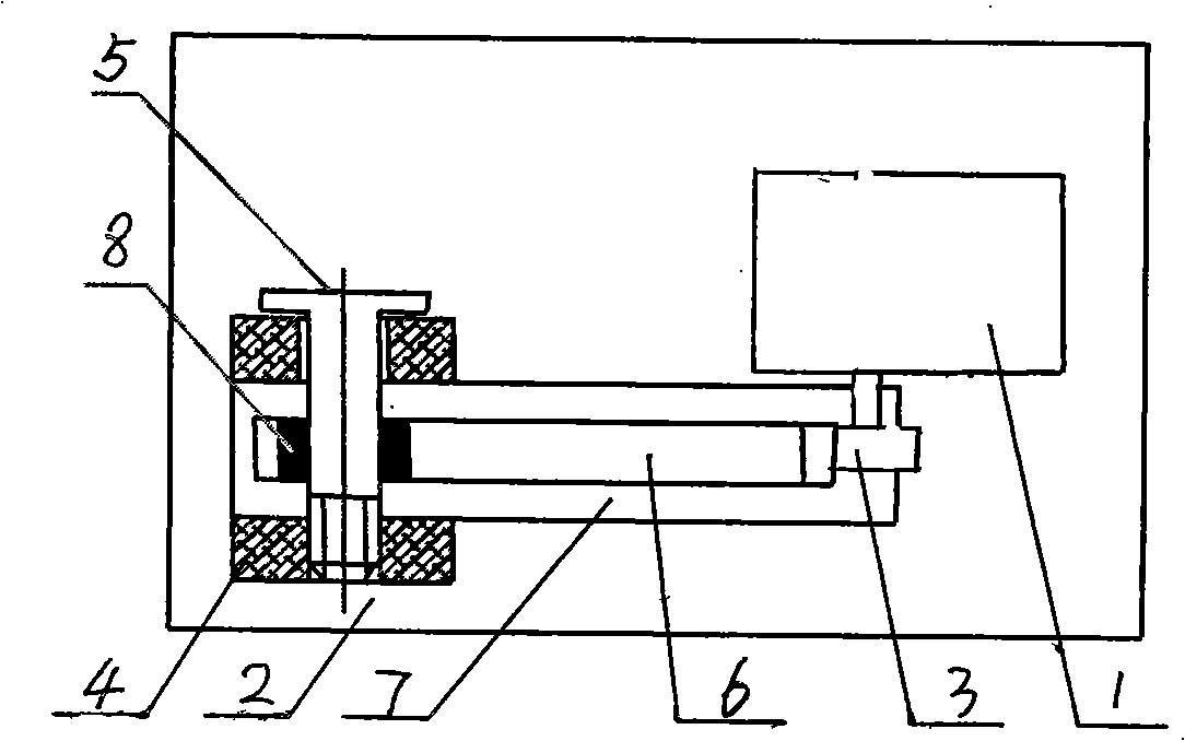 Speed governing control device of pulling wire type diesel