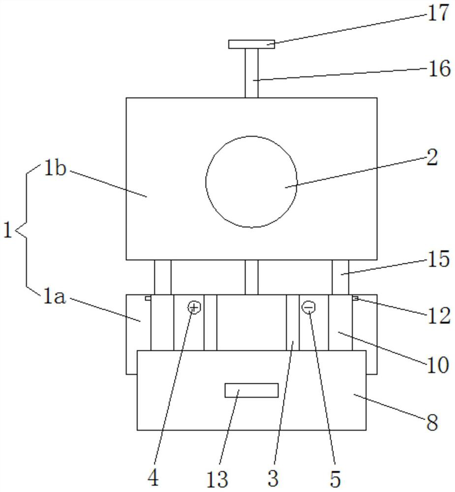 A kind of anti-mistake jig for pure tone measuring pole of loudspeaker