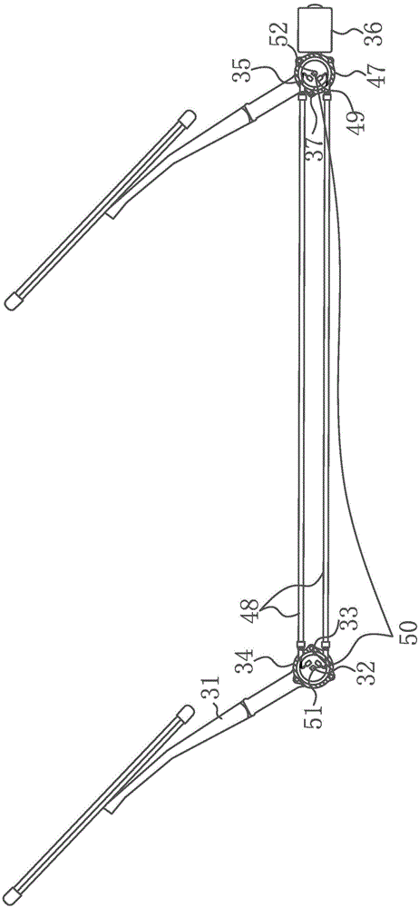 Reel type windshield wiper driving mechanism