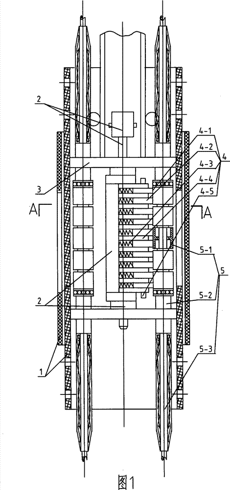 Fixed contact tap switch with rotating bearing structure