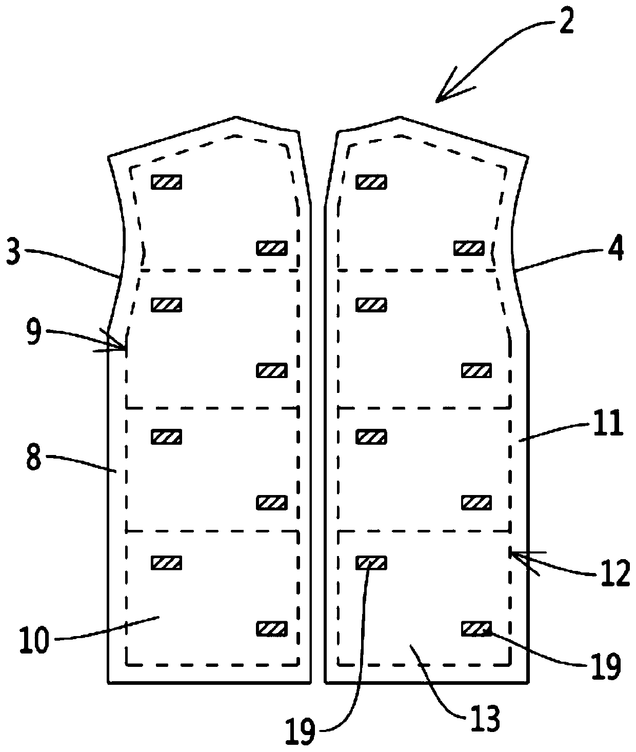 Novel down feather penetration-preventing down feather cotton-padded jacket