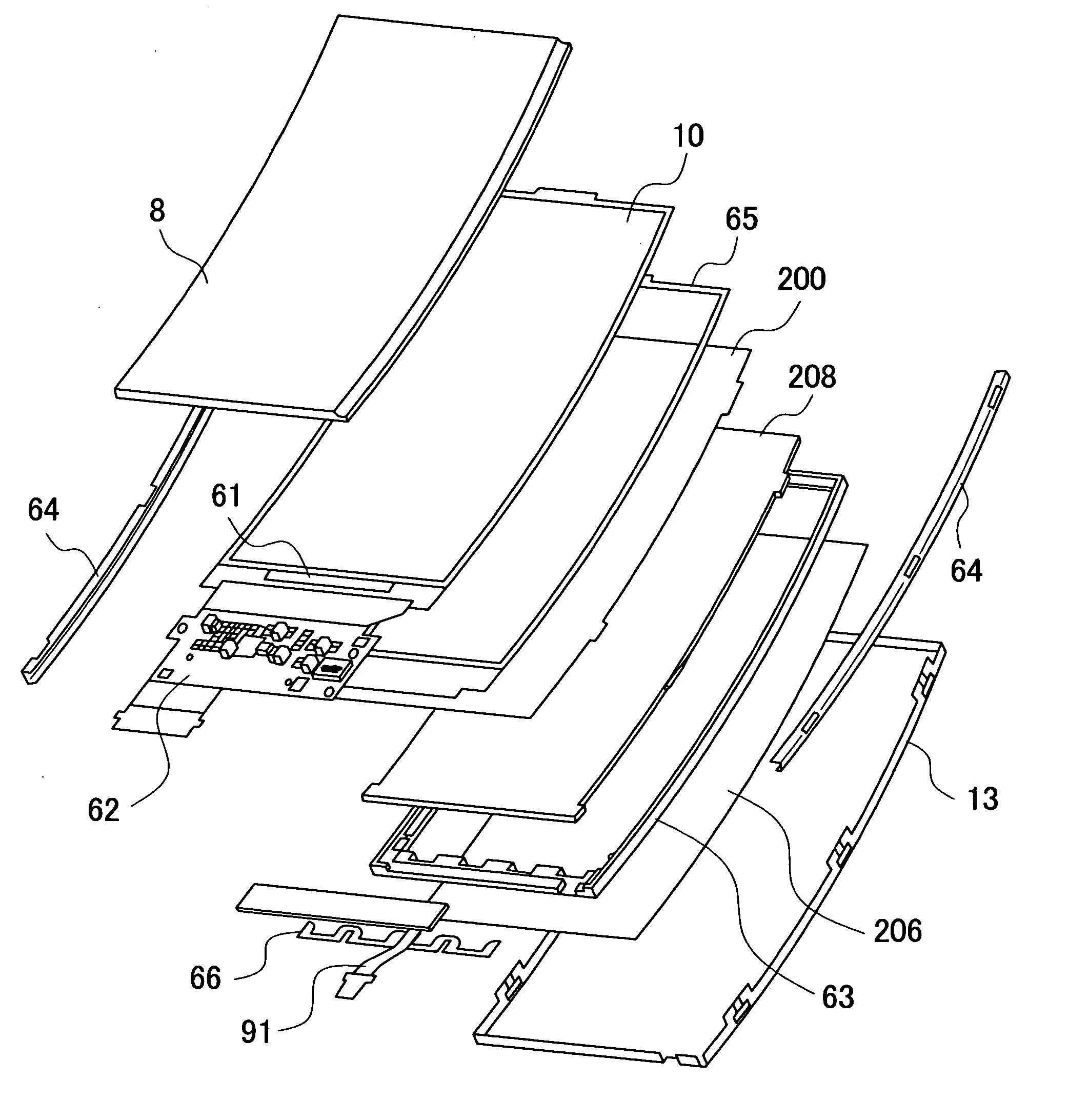 Liquid crystal display and organic EL display